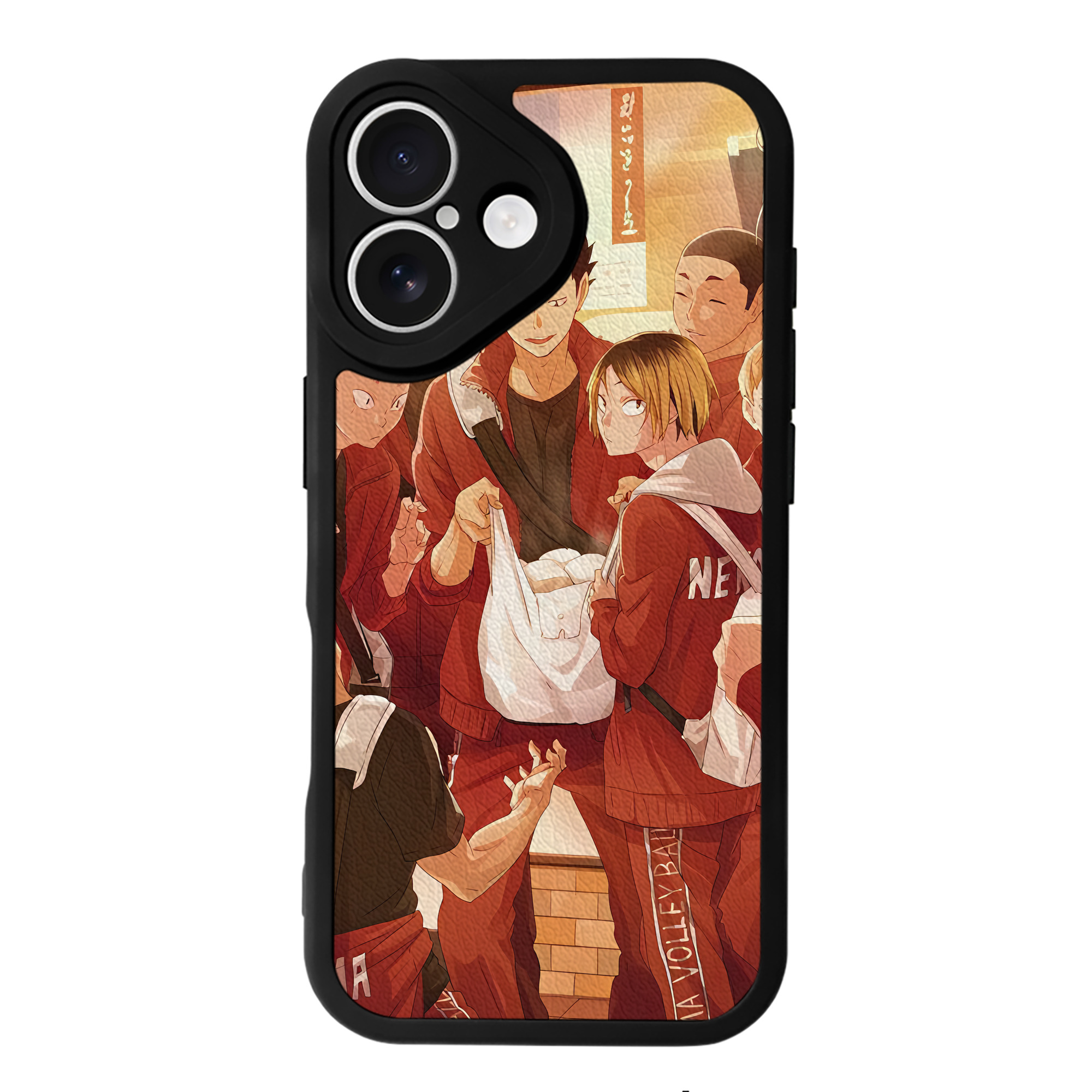（画像用） ハイキュー!! Haikyu!! 【iPhone 16シリーズ対応】シリコンスマホケース（レザー調） 材質：シリコン